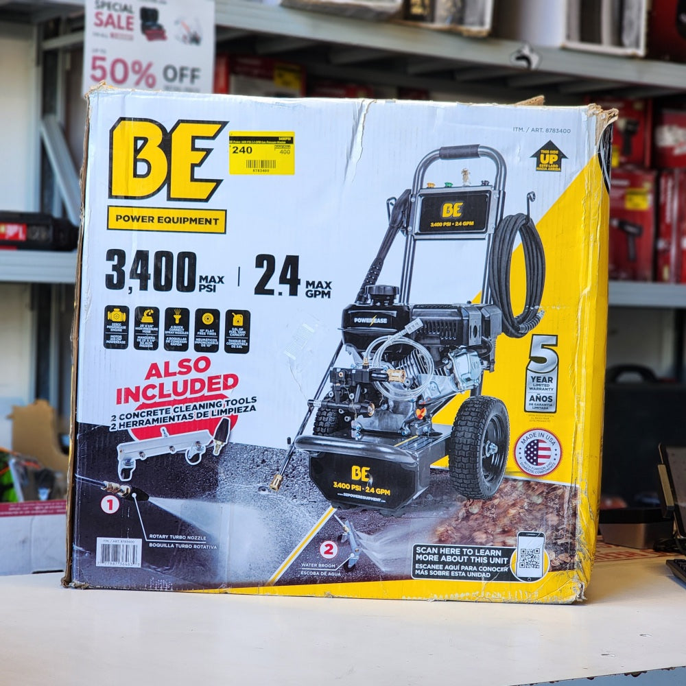 3400 PSI 2.4 GPM Gas Pressure Washer 3400 PSI 2.4 GPM Gas Pressure Washer